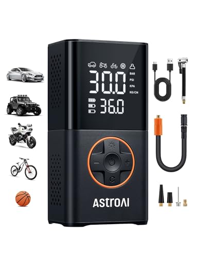 AstroAI L7 Cordless Tire Inflator 150 PSI Portable Air Compressor Orange