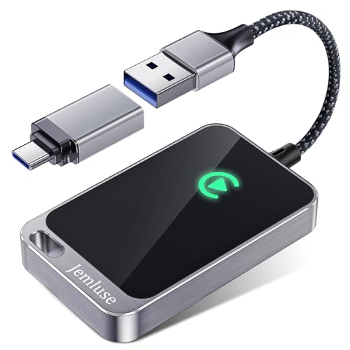 Jemluse CTT168-1 Wireless CarPlay Adapter USB-C Gray