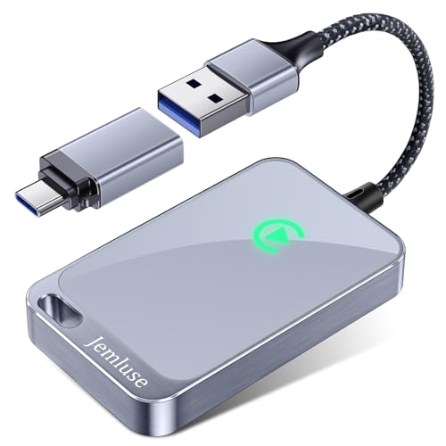 Jemluse CTT168-1 Wireless CarPlay Adapter USB-C Gray