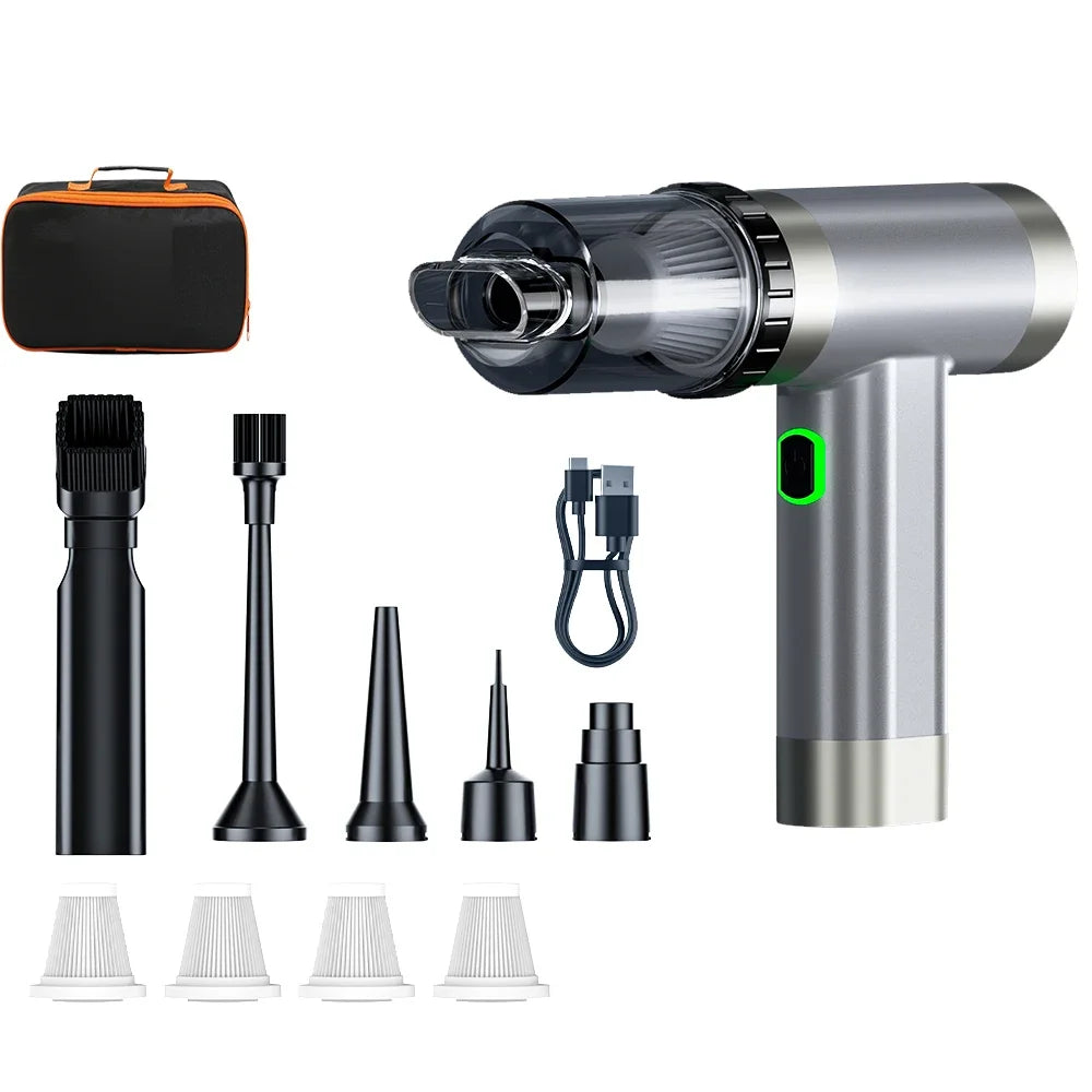 Car Mini Vacuum Cleaner Portable High Power Blower Wireless Cleaning Machine Handheld Electric Turbo Blower Car Electronics