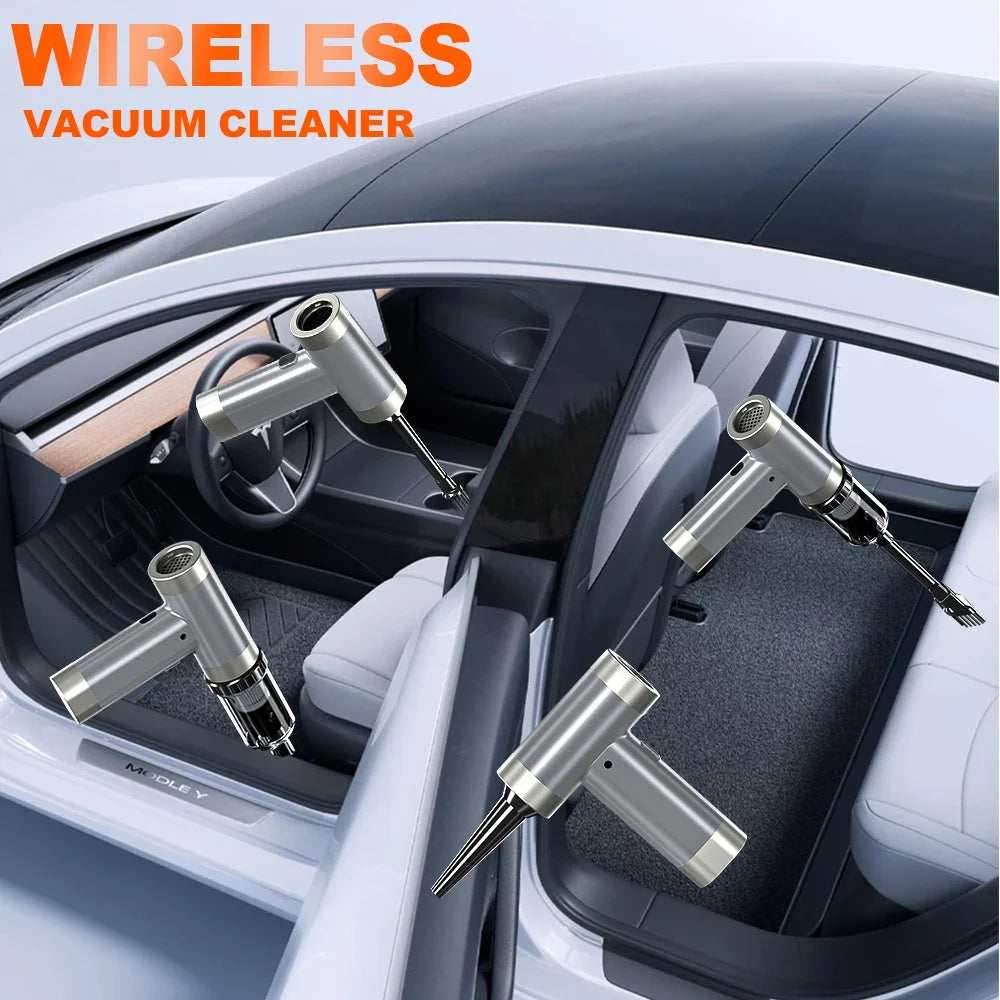Car Mini Vacuum Cleaner Portable High Power Blower Wireless Cleaning Machine Handheld Electric Turbo Blower Car Electronics