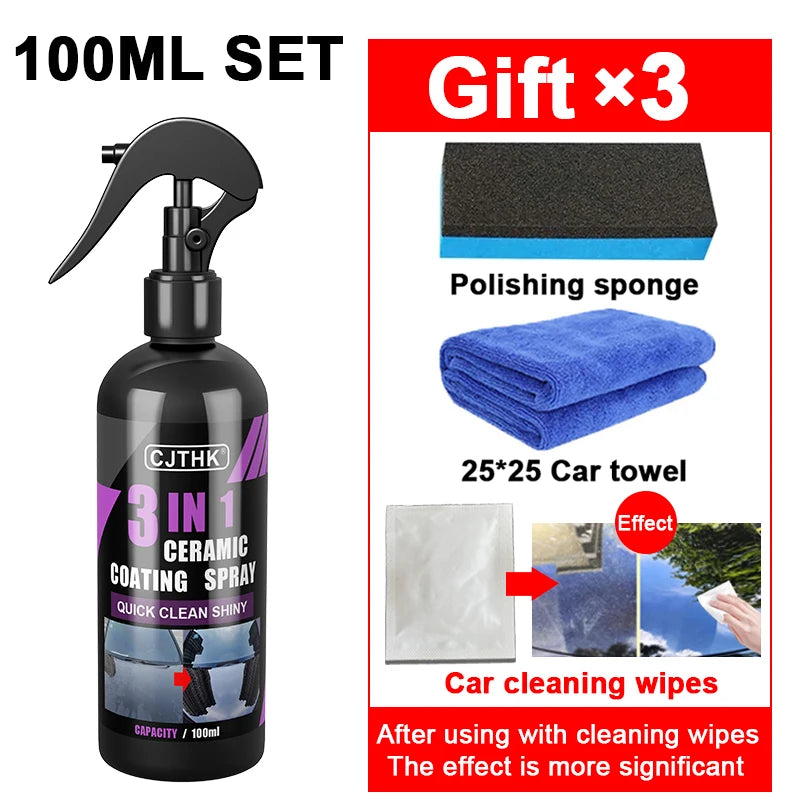 Ceramic Nano Coating Liquid for Car Paint Protection & Hydrophobic Polish