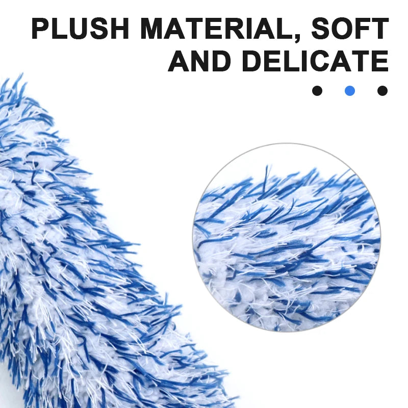 Car Wheel Tire Rim Cleaning Brush with Plush Microfiber Head