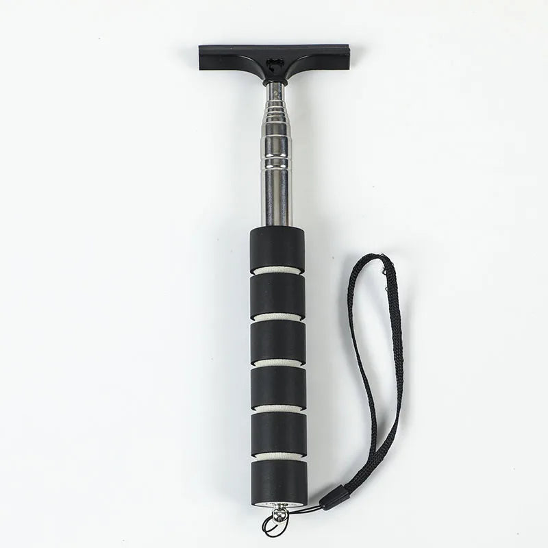 Telescopic Car Rearview Mirror Wiper Cleaning Tool with Rubber Blade