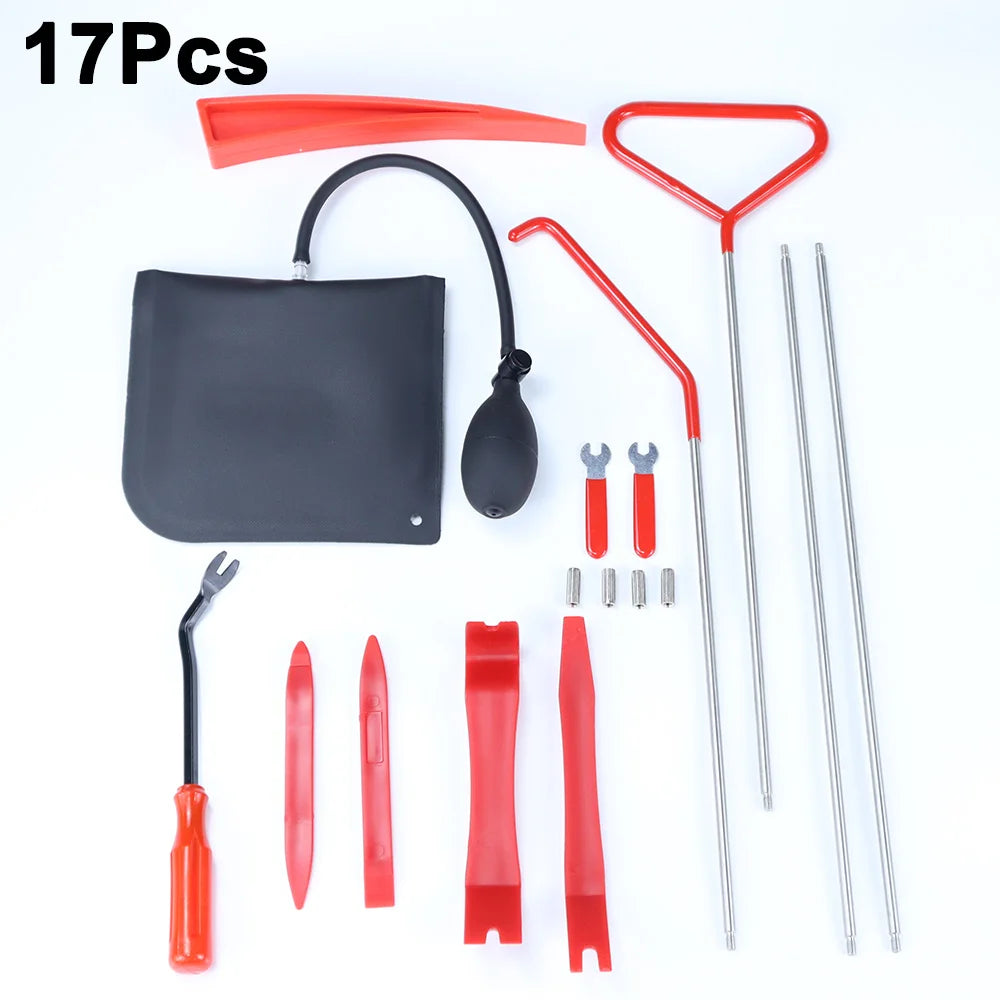 Car Door Window Unlock Tool Kit Air Wedge Bag Pump Auto Emergency Lockout Set