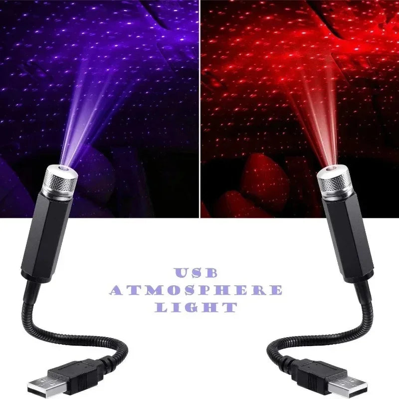 Starry Sky LED Night Light USB Adjustable Car Interior Decoration Light