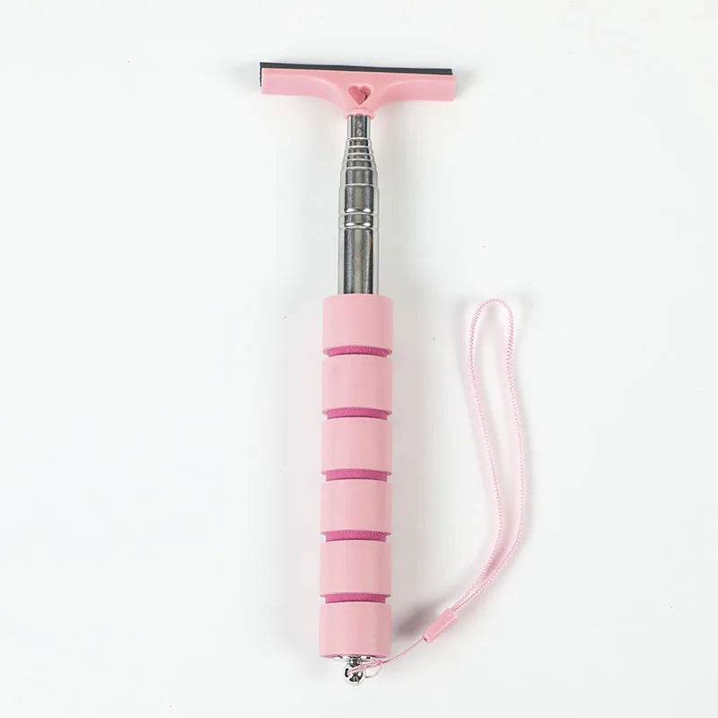 Telescopic Car Rearview Mirror Wiper Cleaning Tool with Rubber Blade