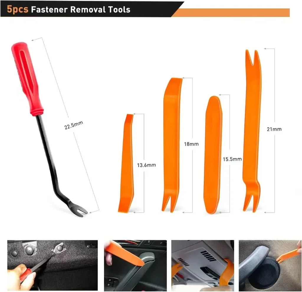 Car Fastener Clip Kit 800 Pcs Plastic Retainer Rivets with Removal Tool