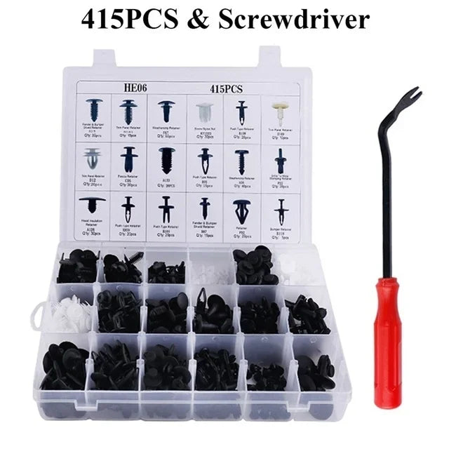 Car Fastener Clip Kit 800 Pcs Plastic Retainer Rivets with Removal Tool