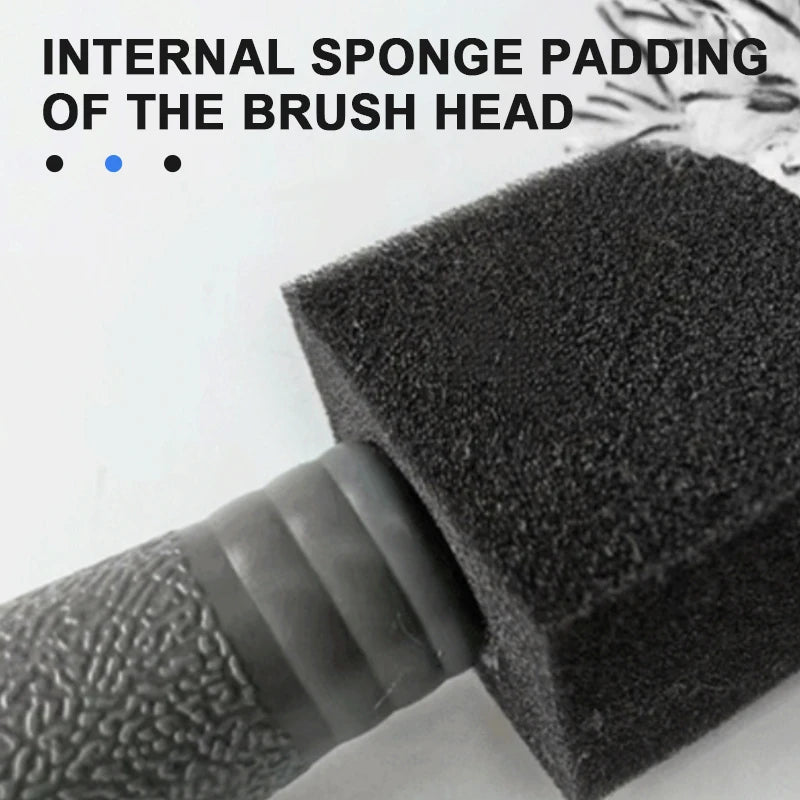 Car Wheel Tire Rim Cleaning Brush with Plush Microfiber Head