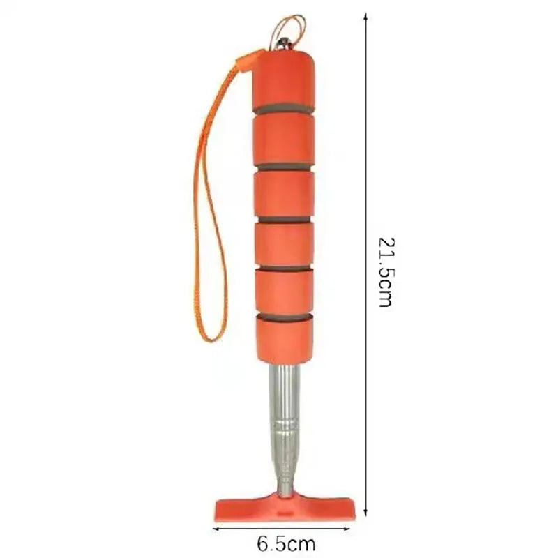 Telescopic Car Rearview Mirror Wiper Cleaning Tool with Rubber Blade