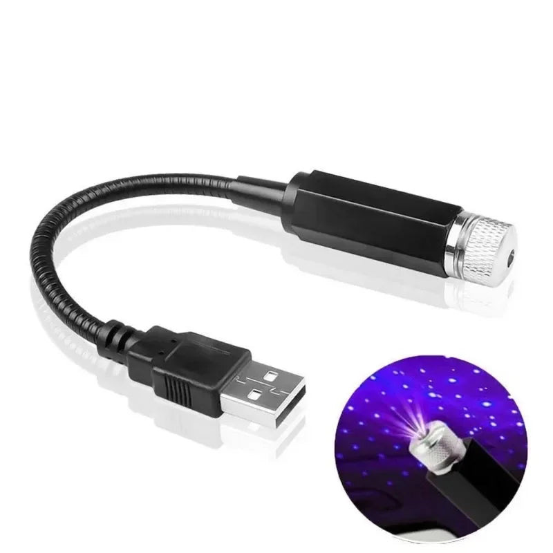 Starry Sky LED Night Light USB Adjustable Car Interior Decoration Light