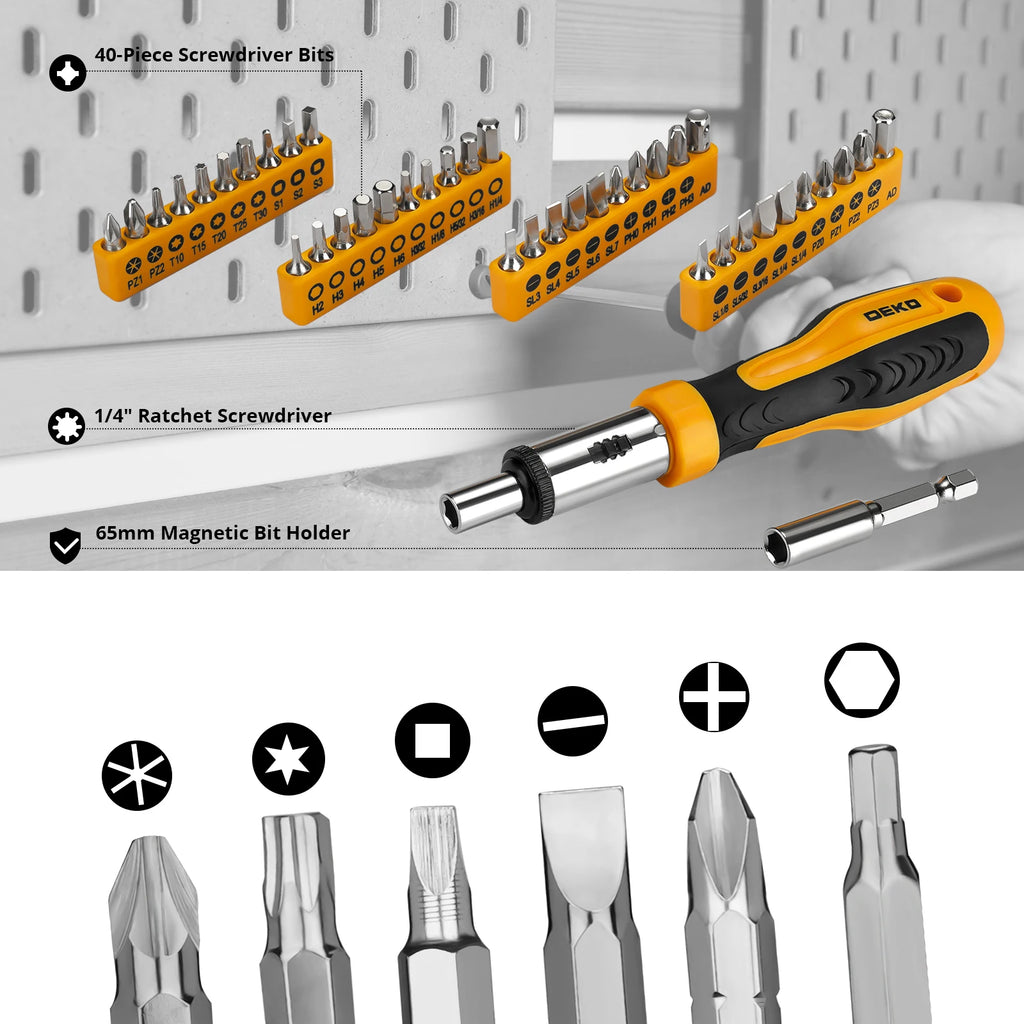 228-Piece Socket Wrench Auto Repair Tool Combination Set with Plastic Toolbox Storage Case