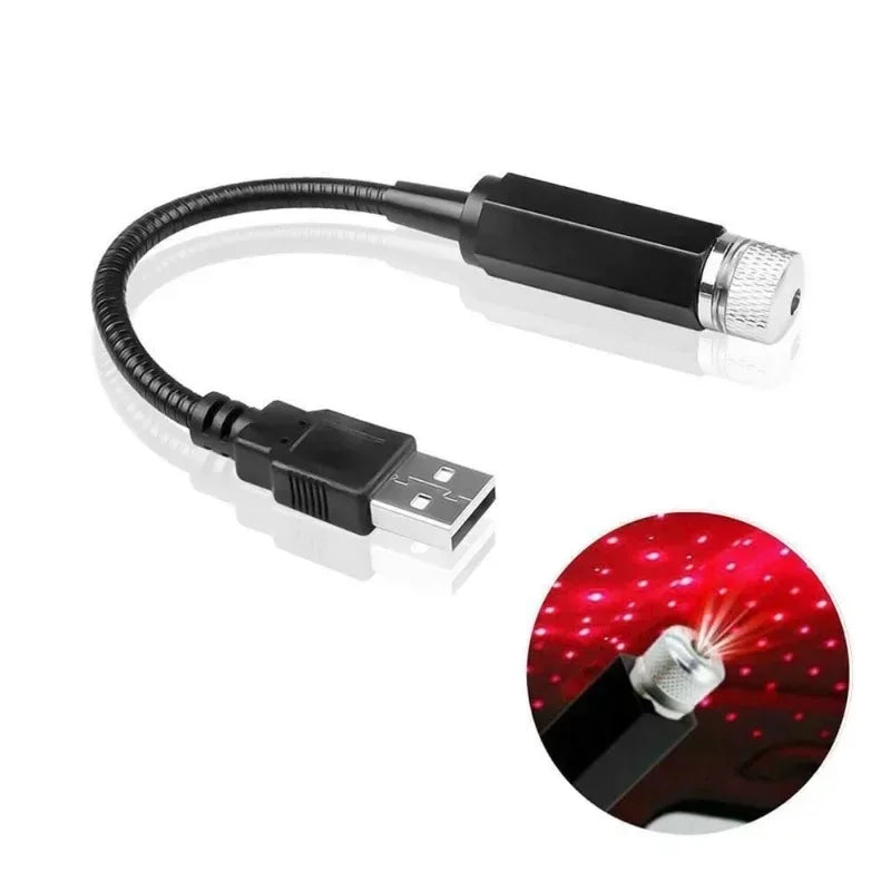 Starry Sky LED Night Light USB Adjustable Car Interior Decoration Light