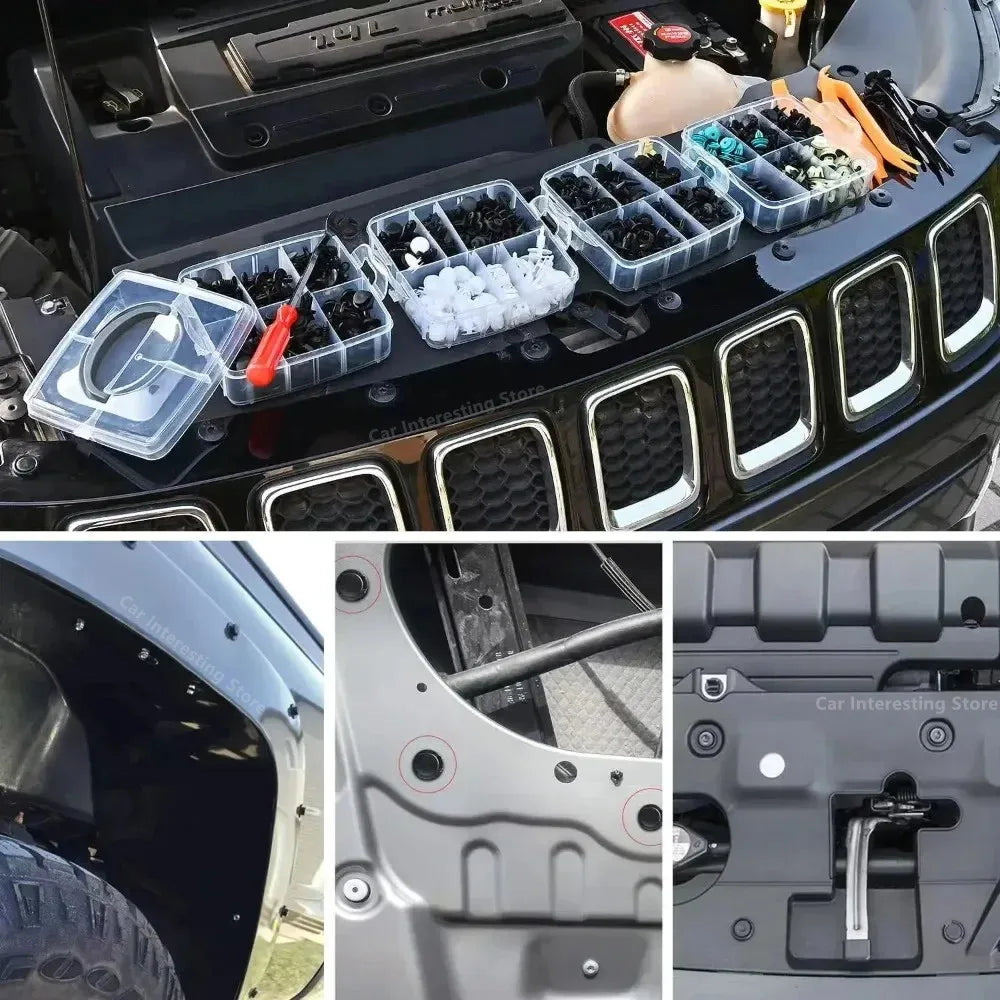 Car Fastener Clip Kit 800 Pcs Plastic Retainer Rivets with Removal Tool