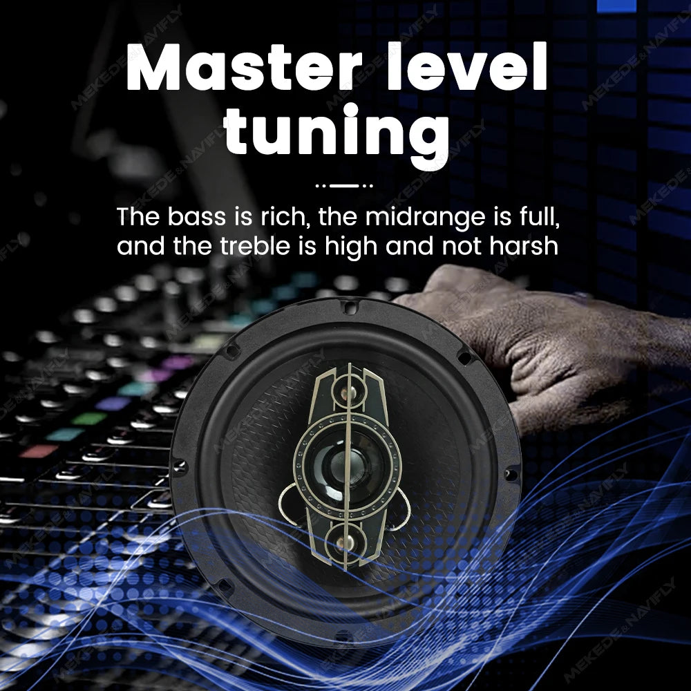 Universal Car Audio Coaxial Speakers 5-Inch 6.5-Inch 6x9-Inch HiFi Non-Destructive Installation 2-Pack