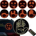 LED Car Expression Display with Remote Control for Quick Gesture Changes, Easy Installation Multiple Light Modes Hand Gesture Signal Light, Bright LED Anti-Tailgating and Safety Warnings