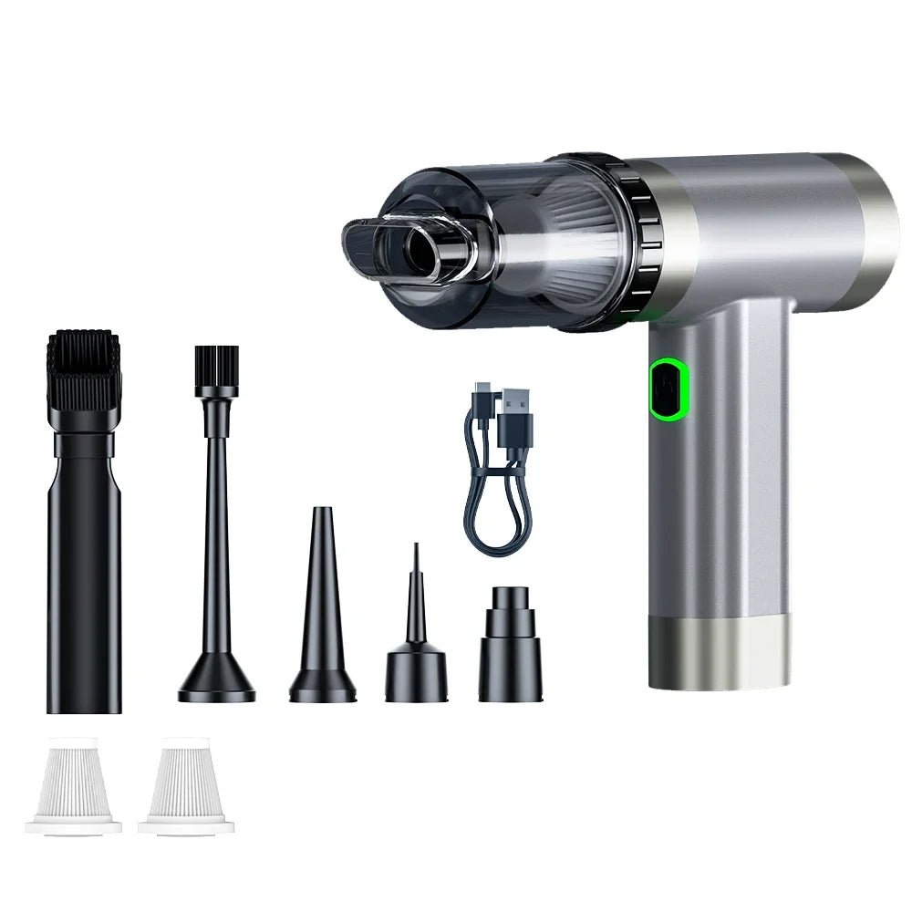 Car Mini Vacuum Cleaner Portable High Power Blower Wireless Cleaning Machine Handheld Electric Turbo Blower Car Electronics