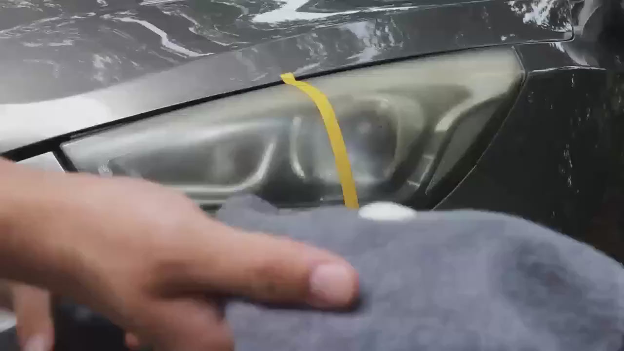 Car Headlight Restoration Polishing Kit Scratch Remover & Oxidation Cleaner Repair Paste